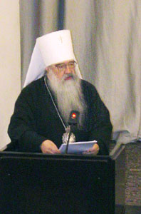 Вступительное слово митрополита Минского и Слуцкого Филарета на открытии богословской конференции Русской Православной Церкви. Фото Службы коммуникации ОВЦС МП. Официальный сайт Русской Православной Церкви /