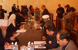 Состоялось подписание совместной декларации Святейшего Патриарха Московского и всея Руси Алексия II и Председателя Высшего Религиозного Совета народов Кавказа Шейх-уль-ислама Аллахшукюра Паша-заде