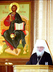 Доклад митрополита Смоленского и Калининградского Кирилла, председателя Отдела внешних церковных связей Московского Патриархата, на VIII Всемирном Русском Народном Соборе 