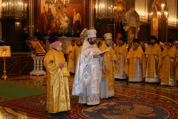 30 января 2005 года, в Неделю 35-ю по Пятидесятнице,за Божественной литургией в Кафедральном соборном храме Христа Спасителя Святейший Патриарх Московский и всея Руси Алексий II совершил хиротонию архимандрита Савватия (Антонова) во епископа Алатырского, викария Чебоксарской епархии.Фото Службы коммуникации ОВЦС МП.Официальный сайт Русской Православной Церквиhttp://www.mospat.ru