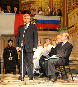 Выставка 'Сокровища базилики святителя Николая в Бари' открылась в Государственном историческом музее.Фото Ю.Клиценко.