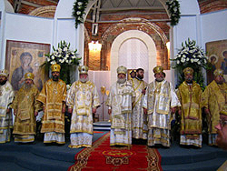 3 июля 2005 года в Калининграде в рамках празднования 750-летия города состоялось Малое освящение строящегося кафедрального собора Христа Спасителя - главного православного храма на западных рубежах России.Фото Пресс-службы кафедрального собора Христа Спасителя в Калининграде