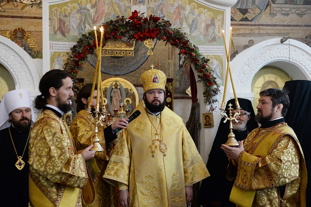 Primate Of The Russian Orthodox Church Celebrates At The Church Of The
