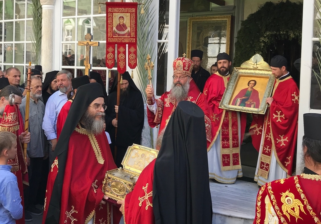 Pilgrim Group From Russian Orthodox Church Takes Part In Patronal Feast Of Russian Monastery Of