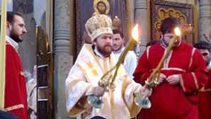 Il metropolita Hilarion ai festeggiamenti della Chiesa georgiana
