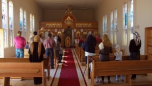 Servicio religioso ortodoxo en la capital de Namibia