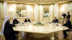 Συνάντηση του Μητροπολίτου Βολοκολάμσκ Ιλαρίωνος με Πρόεδρο της Γερουσίας της Δημοκρατίας του Καζακστάν