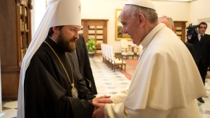 Il Papa incontra il metropolita Hilarion