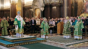 В праздник Входа Господня в Иерусалим Предстоятель Русской Церкви совершил Литургию в Храме Христа Спасителя и возглавил хиротонию архимандрита Ферапонта (Кашина) во епископа Макарьевского