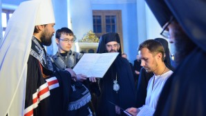 Митрополит Иларион совершил монашеский постриг учащегося Общецерковной аспирантуры и докторантуры Андрея Соколова