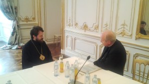 Митрополит Волоколамский Иларион встретился с католическим архиепископом Вены и бывшим канцлером Австрии