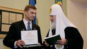 Святейший Патриарх Кирилл встретился с главой Правительства Эстонии Андрусом Ансипом