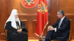 Συνάντηση του Πατριάρχου Κυρίλλου με τον Πρωθυπουργό του Μαυροβουνίου κ. Μ. Τζουκάνοβιτς