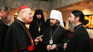 Συνάντηση του Μητροπολίτου Βολοκολάμσκ Ιλαρίωνος με Πρόεδρο του Παπικού Συμβουλίου Πολιτισμού