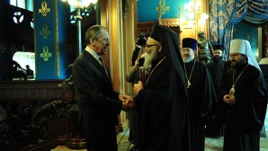 Rencontre de Sa Béatitude le Patriarche Jean d’Antioche avec le ministre des Affaires étrangères russe S. Lavrov