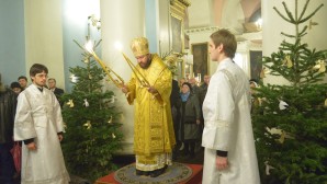 Сотрудники ОВЦС разделили со своим председателем радость Рождества Христова за богослужением в храме иконы Божией Матери «Всех скорбящих Радость» на Ордынке