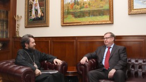 Le métropolite Hilarion de Volokolamsk a rencontré le président de la Société impériale de Palestine, S. Stepachine