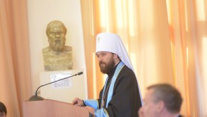 Metropolitan Hilarion speaks at the meeting of RGGU Academic Board