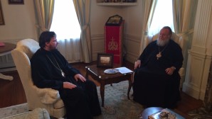 Rencontre de l’administrateur des paroisses patriarcales aux États-Unis avec le Premier hiérarque de l’Église hors-frontières