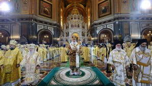 Le Patriarche Cyrille a célébré la Divine liturgie à l’église du Christ Sauveur pour la fête du millénaire du trépas de saint Vladimir