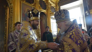 Metropolitan Hilarion leads celebrations marking the rector of the St. Tikhon University Archpriest Vladimir Vorobyev’s 75th birthday