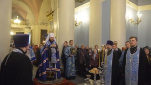 Митрополит Иларион: Подобно тому, как Пресвятая Богородица носила в Себе Богомладенца Христа, мы носим в себе Бога, когда в Причастии принимаем Его внутрь себя