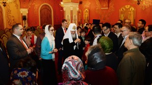 His Holiness Patriarch Kirill meets with a group of pilgrims from China