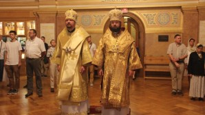 Administrator of Patriarchal parishes in the USA and head of the Moscow Patriarchate’s Administration for Institutions Abroad celebrate Liturgy at the Patriarchal cathedral in New York