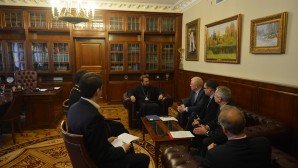 Митрополит Волоколамский Иларион встретился с председателем Российского союза евангельских христиан-баптистов А.В. Смирновым