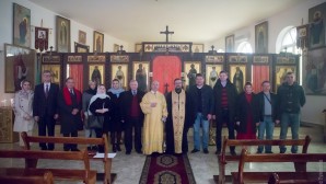 Prayers for peace in Syria are offered up at the Representation of the Russian Orthodox Church in Damascus