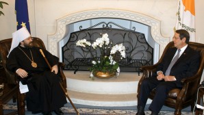 Состоялась встреча митрополита Волоколамского Илариона с Президентом Кипра Н. Анастасиадисом