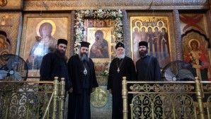 Hierarch of the Orthodox Church of Antioch venerates Moscow shrines