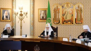 Святейший Патриарх Кирилл возглавил очередное заседание Высшего Церковного Совета