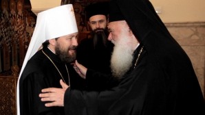 Συνάντηση του Μητροπολίτη Βολοκολάμσκ Ιλαρίωνα με τον Προκαθήμενο της Εκκλησίας της Ελλάδος
