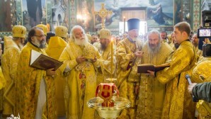 Primates of the Church of Alexandria and the Ukrainian Orthodox Church perform the rite of great consecration of the reconstructed Cathedral of the Holy Transfiguration in Bolgrad