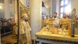 Митрополит Иларион: Через причащение Святых Христовых Таин Господь дает нам возможность питаться Божественной благодатью