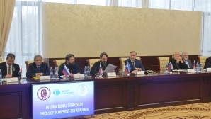 Metropolitan Hilarion takes part in international symposium on theology in international educational and academic space today