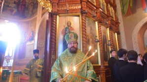 Le métropolite Hilarion de Volokolamsk a célébré la liturgie de la fête de saint Serge de Radonège à l’église du Saint-Esprit de la Laure de la Trinité-Saint-Serge
