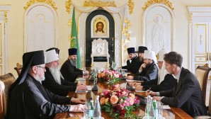 Primate of Russian Orthodox Church meets with His Beatitude Metropolitan Tikhon of All America and Canada