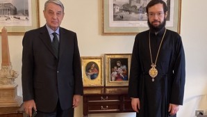 The Metropolitan of Сhersonesus and Western Europe Anthony (Sevryuk) meets ambassador of Russia to the Holy See Alexander Alexeyevich Avdeyev