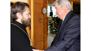 Le métropolite Hilarion de Volokolamsk rencontre l’ambassadeur de Russie en Bulgarie