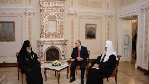 Primados de las Iglesias Ortodoxas Rusa y Georgiana se reunieron con  el Presidente de la Federación Rusa Vladímir V. Putin