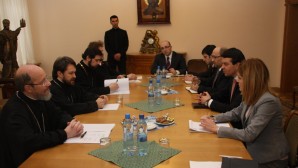 Metropolitan Hilarion receives Macedonian Minister of Foreign Affairs