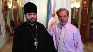 Obispo Leonid de Argentina y Sudamérica se reunió  con el Embajador de Argentina en Rusia