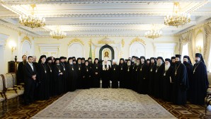 Святейший Патриарх Кирилл встретился с делегациями Поместных Православных Церквей, прибывшими на празднование 700-летия преподобного Сергия Радонежского