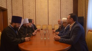 Metropolitan Hilarion meets with chairman of Caucasus Muslim Board, Sheikh ul-Islam Haji Allahshükür Hummat Pashazade