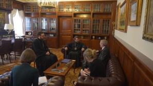Metropolitan Hilarion meets with British ambassador in Russia