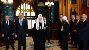 Святейший Патриарх Кирилл присутствовал на Пасхальном приеме в Министерстве иностранных дел Российской Федерации