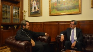 Metropolitan Hilarion meets with France’s ambassador to Russia