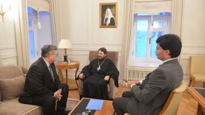 Metropolitan Hilarion of Volokolamsk meets with the newly-appointed Ambassador of Russia to Switzerland